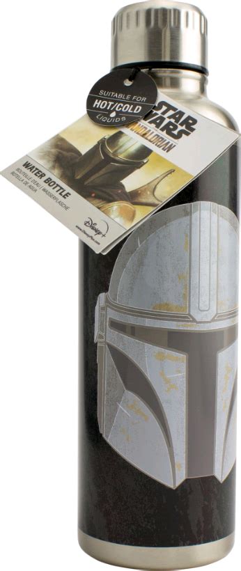 mandalorian water bottle|Paladone Mandalorian Metal Water Bottle, Stainless Steel, 500 ...